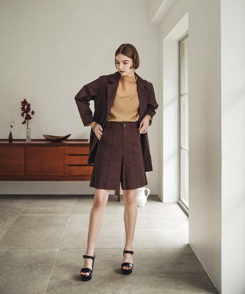 ACCL（エーシーシーエル）の「リネンセットアップパンツ（その他パンツ・レディース・ブラウン/カーキ・SMALL/MEDIUM）」の20枚目の写真