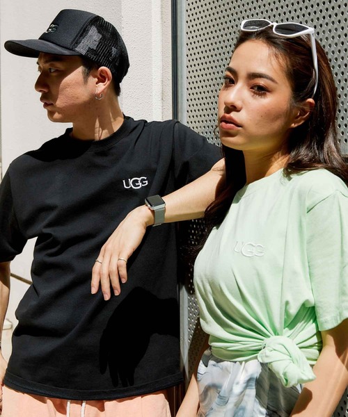 UGG（アグ）の「UGG@mos ロゴ刺繍 Tシャツ（Tシャツ/カットソー・レディース・ホワイト/グリーン/ブルー/ブラック/オレンジ/ベージュ/レッド・L/XL/M）」の16枚目の写真