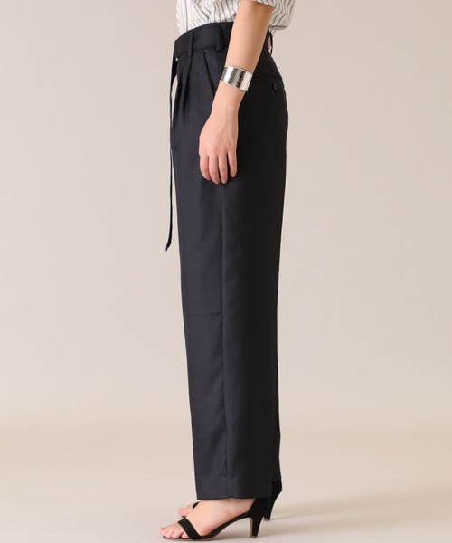 INED（イネド）の「リネンライクテーパードパンツ《ASAKO》（その他パンツ・レディース・ブラック/パープル/アイボリー・11号/9号/7号）」の6枚目の写真