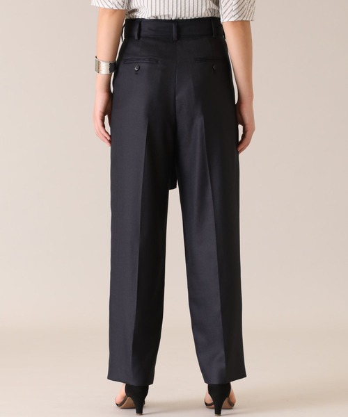 INED（イネド）の「リネンライクテーパードパンツ《ASAKO》（その他パンツ・レディース・ブラック/パープル/アイボリー・11号/9号/7号）」の7枚目の写真