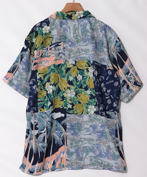 チチカカ（チチカカ）の「【ユニセックス】パッチワークアロハシャツ（シャツ/ブラウス・レディース・レッド/ネイビー・MEDIUM/LARGE）」の11枚目の写真