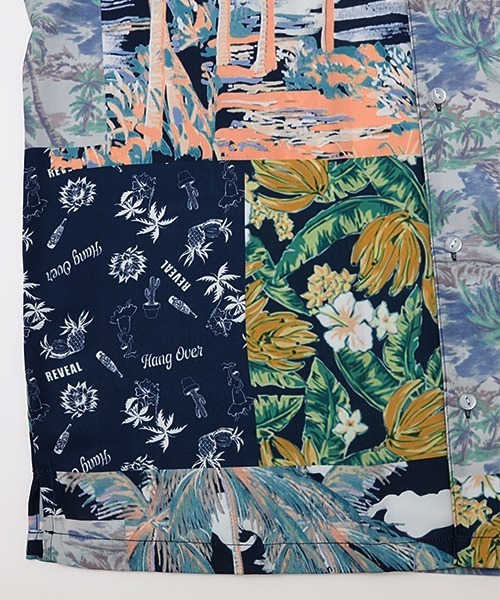 チチカカ（チチカカ）の「【ユニセックス】パッチワークアロハシャツ（シャツ/ブラウス・レディース・レッド/ネイビー・MEDIUM/LARGE）」の17枚目の写真