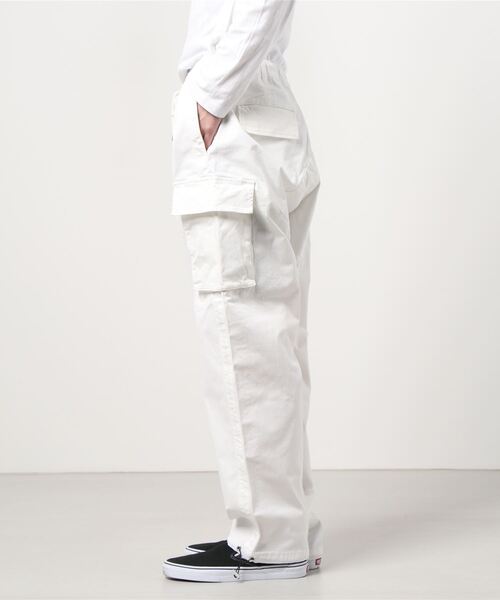 LUSOR（ルーソル）の「LUSOR（ルーソル）サテンストレッチカーゴパンツ（カーゴパンツ・メンズ・ブラック/ホワイト・MEDIUM/LARGE/SMALL）」の14枚目の写真