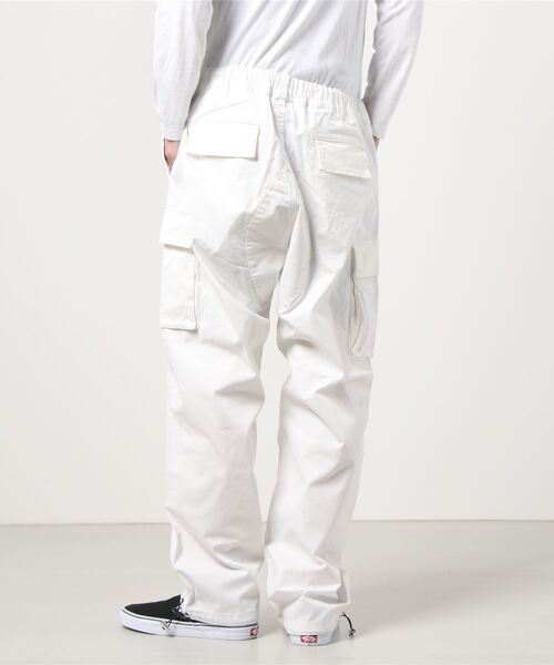 LUSOR（ルーソル）の「LUSOR（ルーソル）サテンストレッチカーゴパンツ（カーゴパンツ・メンズ・ブラック/ホワイト・MEDIUM/LARGE/SMALL）」の13枚目の写真