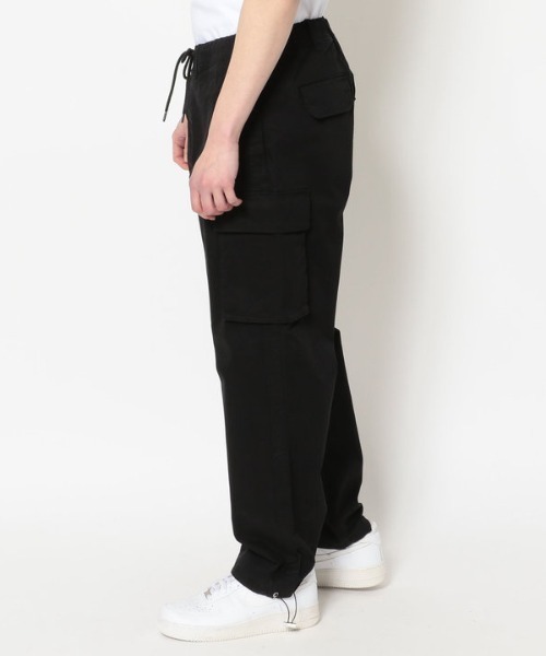 LUSOR（ルーソル）の「LUSOR（ルーソル）サテンストレッチカーゴパンツ（カーゴパンツ・メンズ・ブラック/ホワイト・MEDIUM/LARGE/SMALL）」の3枚目の写真