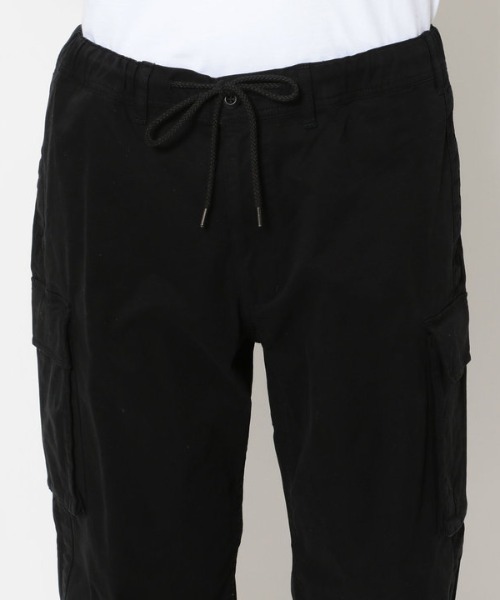 LUSOR（ルーソル）の「LUSOR（ルーソル）サテンストレッチカーゴパンツ（カーゴパンツ・メンズ・ブラック/ホワイト・MEDIUM/LARGE/SMALL）」の5枚目の写真