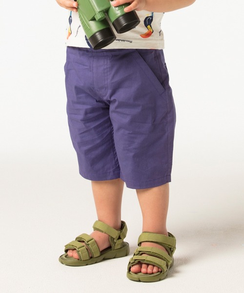 Moujonjon（ムージョンジョン）の「【6分丈】クールストレッチダンプパンツ（その他パンツ・キッズ・ベージュ/ネイビー/グリーン/ブルー/オレンジ・140/100/120/110/90/130/95）」の4枚目の写真