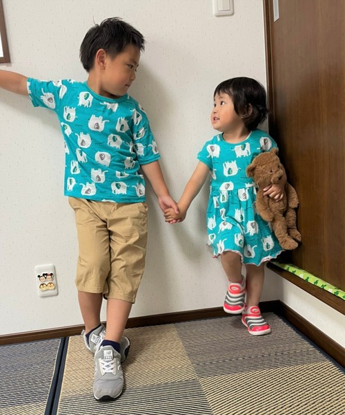 Moujonjon（ムージョンジョン）の「【6分丈】クールストレッチダンプパンツ（その他パンツ・キッズ・ベージュ/ネイビー/グリーン/ブルー/オレンジ・140/100/120/110/90/130/95）」の10枚目の写真