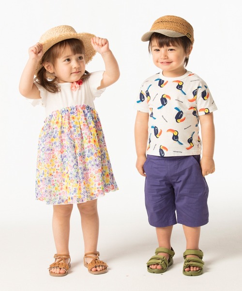 Moujonjon（ムージョンジョン）の「【6分丈】クールストレッチダンプパンツ（その他パンツ・キッズ・ベージュ/ネイビー/グリーン/ブルー/オレンジ・140/100/120/110/90/130/95）」の11枚目の写真