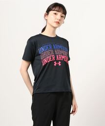 UAテキストロゴ Tシャツ(トレーニング/WOMEN)