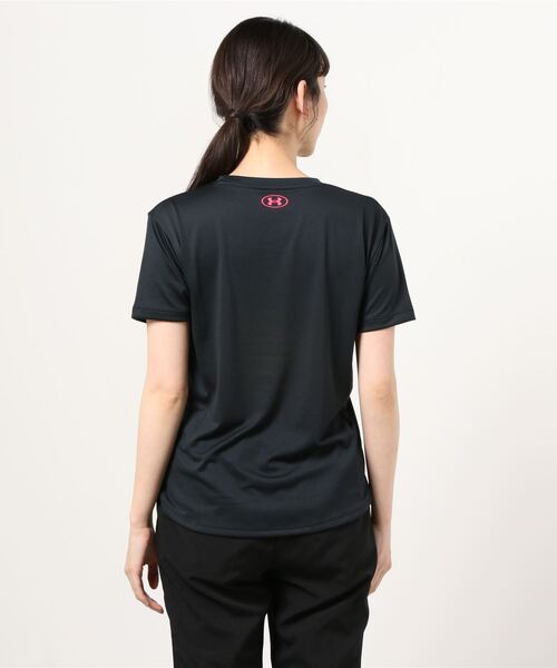 UNDER ARMOUR（アンダーアーマー）の「UAテキストロゴ Tシャツ（トレーニング/WOMEN）（Tシャツ/カットソー・レディース・ホワイト/ブラック・SM/LG/MD/XL）」の4枚目の写真
