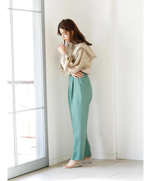 koe（コエ）の「2waybigカラー付きスタンドブラウス＊（シャツ/ブラウス・レディース・ラベンダー/ホワイト/ベージュ・FREE）」の15枚目の写真