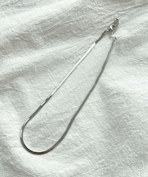 apres jour mignon(アプレジュールミニョン)の「【apresjour mignon×ARIAZ】スネークチェーンネックレス(ネックレス・レディース・シルバー/ゴールド・ONESIZE)」の4枚目の写真