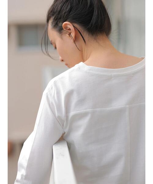 AMERICAN HOLIC(アメリカンホリック)の「バックスリットカットチュニック(Tシャツ/カットソー・レディース・ライトピンク/ブラック/ライトイエロー/オフホワイト・FREE)」の7枚目の写真