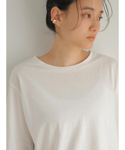 AMERICAN HOLIC(アメリカンホリック)の「バックスリットカットチュニック(Tシャツ/カットソー・レディース・ライトピンク/ブラック/ライトイエロー/オフホワイト・FREE)」の11枚目の写真