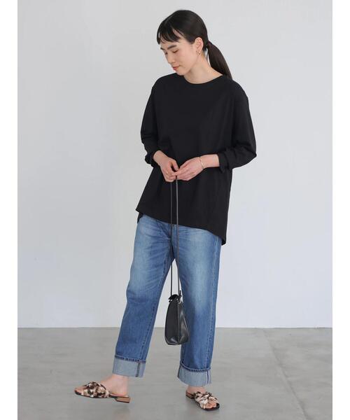 AMERICAN HOLIC(アメリカンホリック)の「バックスリットカットチュニック(Tシャツ/カットソー・レディース・ライトピンク/ブラック/ライトイエロー/オフホワイト・FREE)」の20枚目の写真