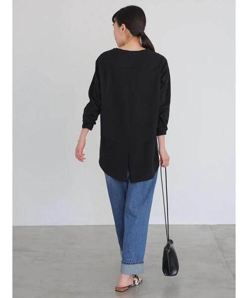 AMERICAN HOLIC(アメリカンホリック)の「バックスリットカットチュニック(Tシャツ/カットソー・レディース・ライトピンク/ブラック/ライトイエロー/オフホワイト・FREE)」の21枚目の写真