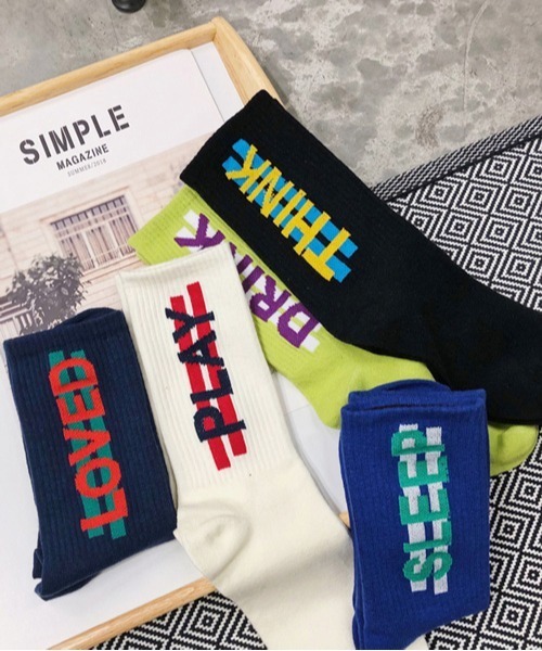 neos（ネオス）の「【neos -addictive design-】ロゴ ラインデザイン ソックス（ソックス/靴下・メンズ・ホワイト/ブラック/ネイビー/ブルー/ライトグリーン・25-27CM）」の7枚目の写真