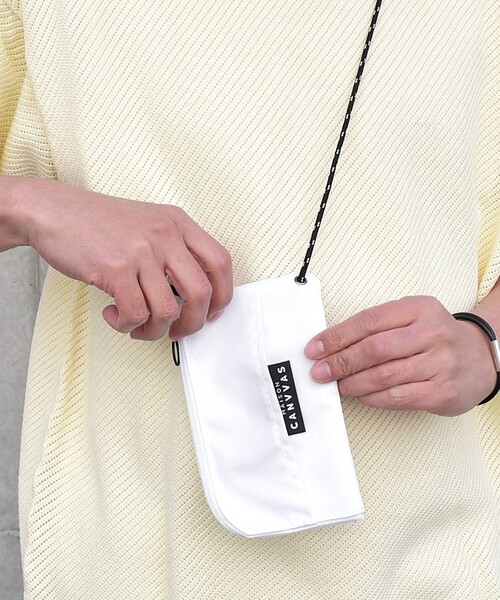 MAISON CANVVAS（メゾンキャンバス）の「【SHIPS any別注】MAISON CANVVAS: 【ユニセックス】 マルチ ポーチ◇（ポーチ・メンズ・ブラック/ブラウン/ベージュ/ライトグリーン/ライトブルー/パープル/ピンク/グレー/ネイビー/イエロー/ダークブルー/ホワイト・ONE SIZE）」の13枚目の写真