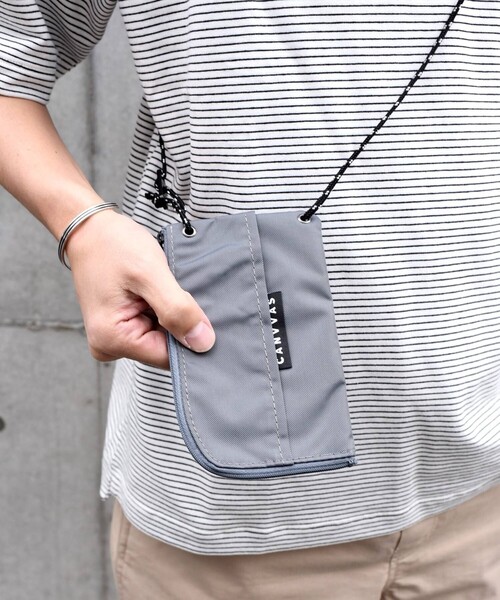 MAISON CANVVAS（メゾンキャンバス）の「【SHIPS any別注】MAISON CANVVAS: 【ユニセックス】 マルチ ポーチ◇（ポーチ・メンズ・ブラック/ブラウン/ベージュ/ライトグリーン/ライトブルー/パープル/ピンク/グレー/ネイビー/イエロー/ダークブルー/ホワイト・ONE SIZE）」の20枚目の写真