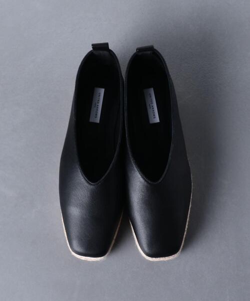 UNITED ARROWS（ユナイテッドアローズ）の「UWMSC スクエア レースアップ エスパドリーユ◆（バレエシューズ・レディース・ブラック/ベージュ・37h/36/37/35h/36h/38/35）」の6枚目の写真