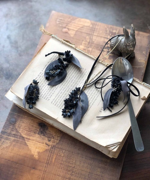 m.soeur（エムスール）の「スズランの2wayネックレス＊（ネックレス・レディース・ブラック/ホワイト・FREE）」の10枚目の写真