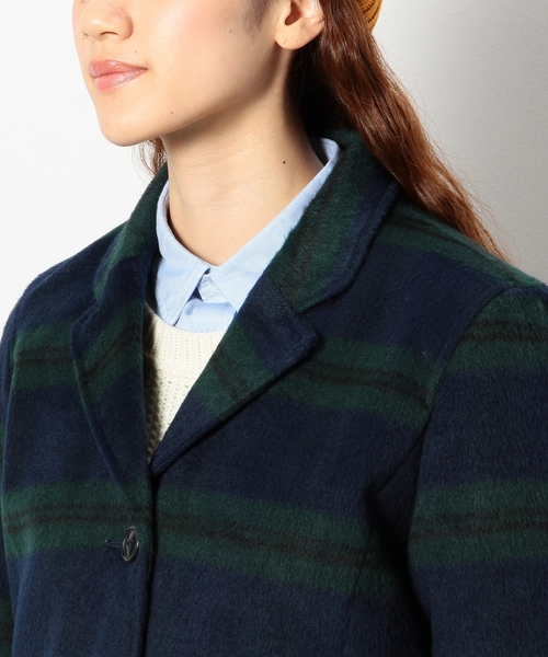 coen（コーエン）の「チェック柄シャギーチェスターコート（チェスターコート・レディース・ケリー・LARGE/MEDIUM）」の6枚目の写真