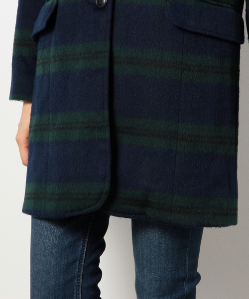coen（コーエン）の「チェック柄シャギーチェスターコート（チェスターコート・レディース・ケリー・LARGE/MEDIUM）」の8枚目の写真