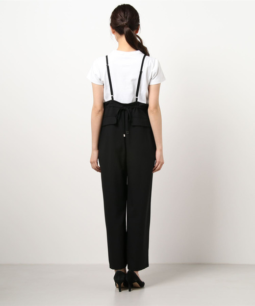 Cepica（セピカ）の「バックギャザーサロペット（サロペット/オーバーオール・レディース・ブラック・FREE）」の3枚目の写真