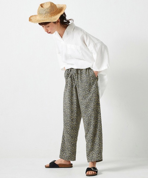 Sunny clouds（サニークラウズ）の「サニークラウズ　かぶり開衿シャツ（シャツ/ブラウス・レディース・ホワイト/ネイビー・MEDIUM/LARGE/X-LARGE/XX-LARGE/NM）」の12枚目の写真