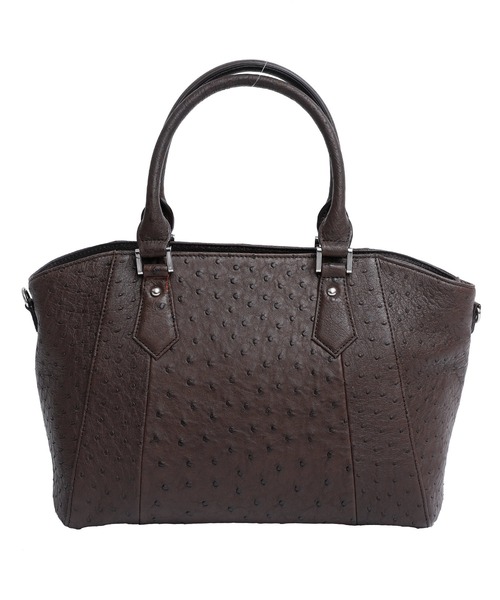 ElegChic（エレグシック）の「オーストリッチフルポイントカーブバッグ 結婚式 同窓会 オケージョン お呼ばれ（ショルダーバッグ・レディース・ブラック/ダークブラウン/レッド/オレンジ・FREE）」の3枚目の写真