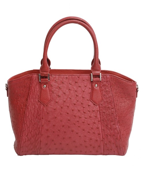 ElegChic（エレグシック）の「オーストリッチフルポイントカーブバッグ 結婚式 同窓会 オケージョン お呼ばれ（ショルダーバッグ・レディース・ブラック/ダークブラウン/レッド/オレンジ・FREE）」の4枚目の写真