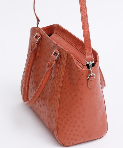 ElegChic（エレグシック）の「オーストリッチフルポイントカーブバッグ 結婚式 同窓会 オケージョン お呼ばれ（ショルダーバッグ・レディース・ブラック/ダークブラウン/レッド/オレンジ・FREE）」の10枚目の写真