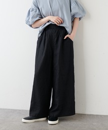 PUAL CE CIN | 【Du noir】リネンスラックスパンツ(その他パンツ)