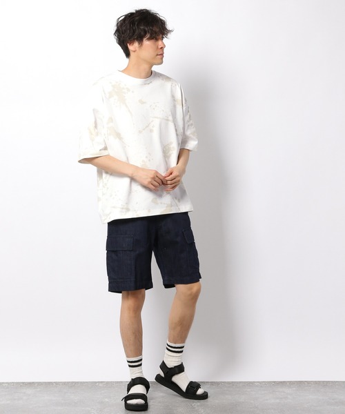 LAKOLE（ラコレ）の「ドヅメスプラッシュTシャツ / 949354（Tシャツ/カットソー・メンズ・ホワイト/ライトブルー/ベージュ・MEDIUM/LARGE）」の17枚目の写真