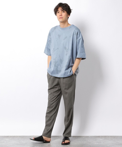 LAKOLE（ラコレ）の「ドヅメスプラッシュTシャツ / 949354（Tシャツ/カットソー・メンズ・ホワイト/ライトブルー/ベージュ・MEDIUM/LARGE）」の15枚目の写真