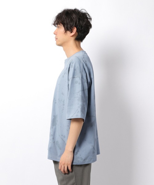 LAKOLE（ラコレ）の「ドヅメスプラッシュTシャツ / 949354（Tシャツ/カットソー・メンズ・ホワイト/ライトブルー/ベージュ・MEDIUM/LARGE）」の9枚目の写真