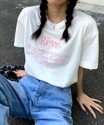 刺繍ロゴTシャツ