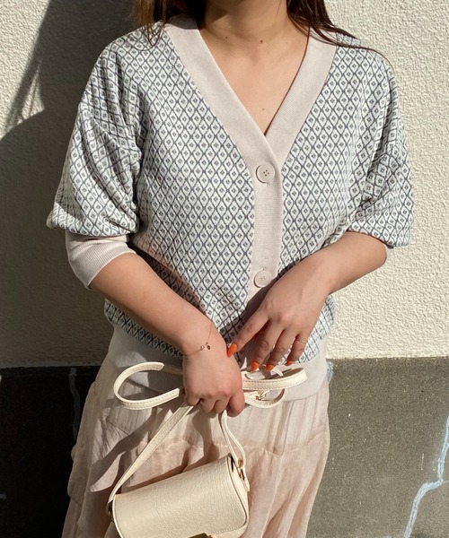 Mysa&Liina(ミーサリーナ)の「前後2WAY柄トップス(Tシャツ/カットソー・レディース・ブラック/アイボリー・M/L)」の4枚目の写真