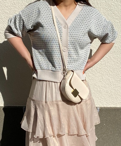 Mysa&Liina(ミーサリーナ)の「前後2WAY柄トップス(Tシャツ/カットソー・レディース・ブラック/アイボリー・M/L)」の5枚目の写真