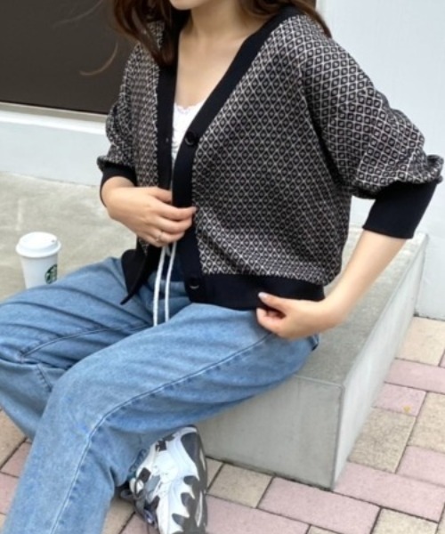 Mysa&Liina(ミーサリーナ)の「前後2WAY柄トップス(Tシャツ/カットソー・レディース・ブラック/アイボリー・M/L)」の18枚目の写真