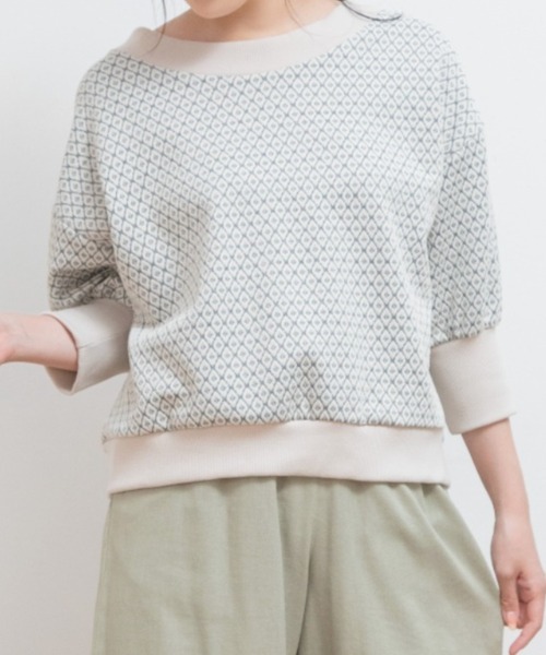 Mysa&Liina(ミーサリーナ)の「前後2WAY柄トップス(Tシャツ/カットソー・レディース・ブラック/アイボリー・M/L)」の14枚目の写真