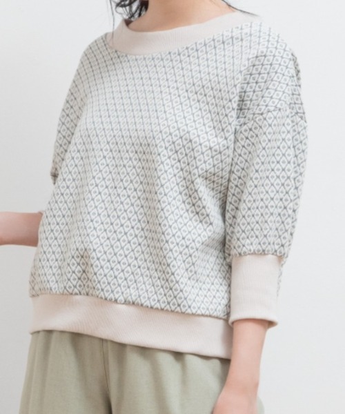 Mysa&Liina(ミーサリーナ)の「前後2WAY柄トップス(Tシャツ/カットソー・レディース・ブラック/アイボリー・M/L)」の15枚目の写真