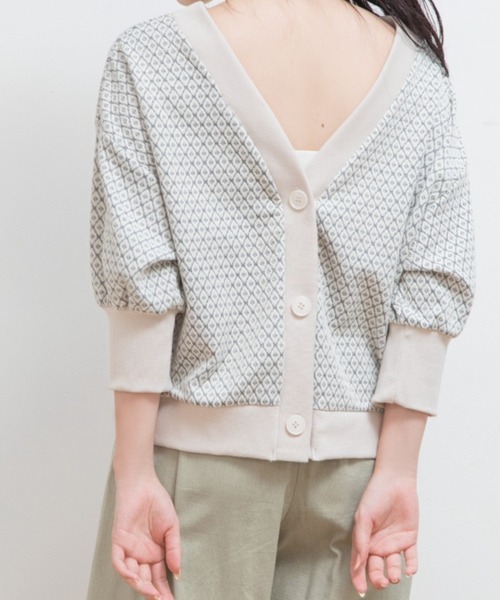 Mysa&Liina(ミーサリーナ)の「前後2WAY柄トップス(Tシャツ/カットソー・レディース・ブラック/アイボリー・M/L)」の16枚目の写真