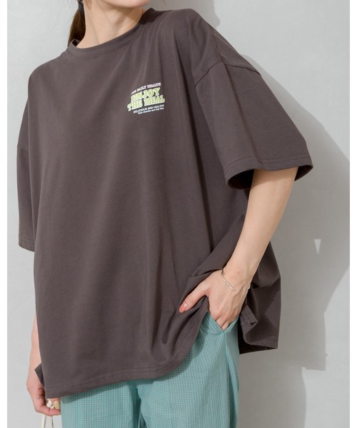 SpRay(スプレイ)の「くまフレークBIG Tシャツ(Tシャツ/カットソー・レディース・オフホワイト/ミント/パープル/アイボリー/スミクロ・FREE)」の13枚目の写真
