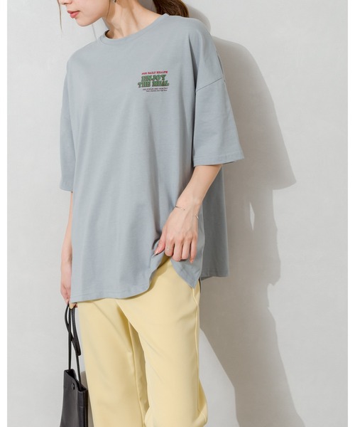 SpRay(スプレイ)の「くまフレークBIG Tシャツ(Tシャツ/カットソー・レディース・オフホワイト/ミント/パープル/アイボリー/スミクロ・FREE)」の15枚目の写真