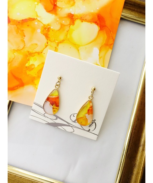 tone(トーン)の「【零-Rei-】瞬きシリーズ ドロップピアス(MA)(ピアス(両耳用)・レディース・ブラウン/ピンク/イエロー/オレンジ/グリーン/ブルー系その他/ブルー/ターコイズブルー/ラベンダー/パープル/レッド/ネイビー/ブルー系その他2/カーキ・FREE)」の14枚目の写真