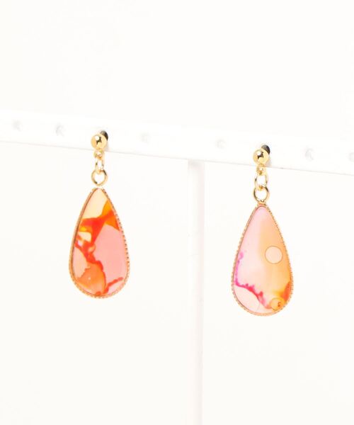 tone(トーン)の「【零-Rei-】瞬きシリーズ ドロップピアス(MA)(ピアス(両耳用)・レディース・ブラウン/ピンク/イエロー/オレンジ/グリーン/ブルー系その他/ブルー/ターコイズブルー/ラベンダー/パープル/レッド/ネイビー/ブルー系その他2/カーキ・FREE)」の19枚目の写真