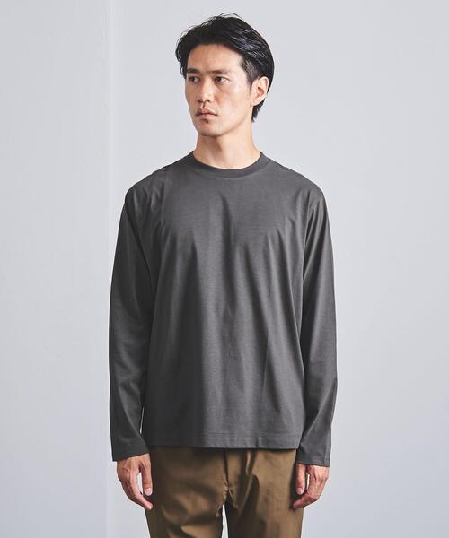 UNITED ARROWS（ユナイテッドアローズ）の「＜UNITED ARROWS ＞ スヴィン/サファイア ロングスリーブ（Tシャツ/カットソー・メンズ・ホワイト/ダークグレー・SMALL/MEDIUM/LARGE/X-LARGE）」の9枚目の写真