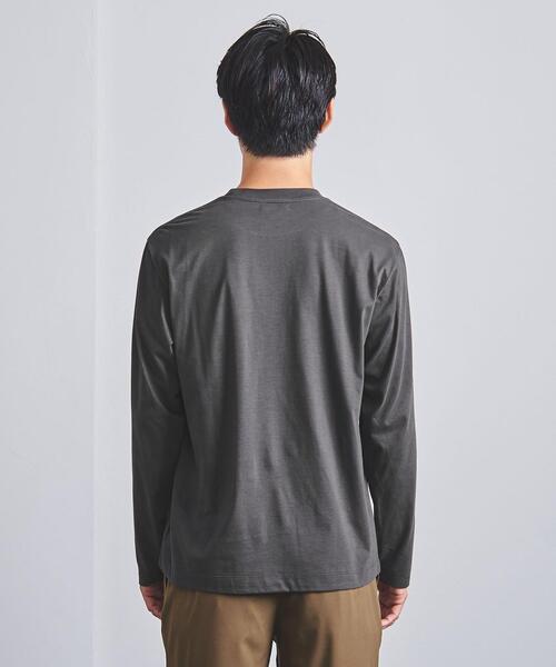 UNITED ARROWS（ユナイテッドアローズ）の「＜UNITED ARROWS ＞ スヴィン/サファイア ロングスリーブ（Tシャツ/カットソー・メンズ・ホワイト/ダークグレー・SMALL/MEDIUM/LARGE/X-LARGE）」の5枚目の写真